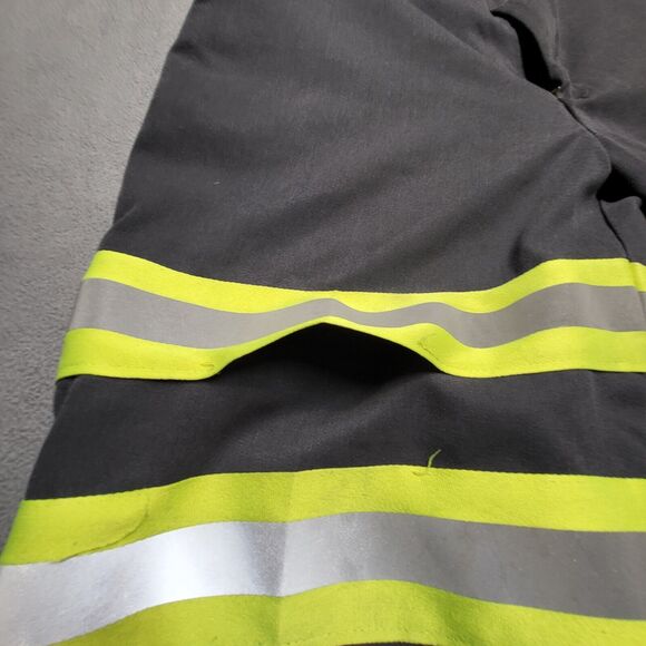 Cintas Work Pants Mens 33x30 Black Hi Vis Uniform Reflective Safety - Picture 8 of 12